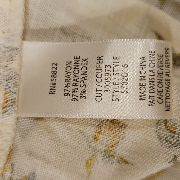 💕MAX STUDIO💕 Ruffle Tiered Midi Skirt ~ Natural Lemon Harvest XL NWT - Picture 13 of 14